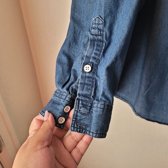 Torrid Lizzie Plus Size Denim Button-Up Shirt - Picture 5 of 10